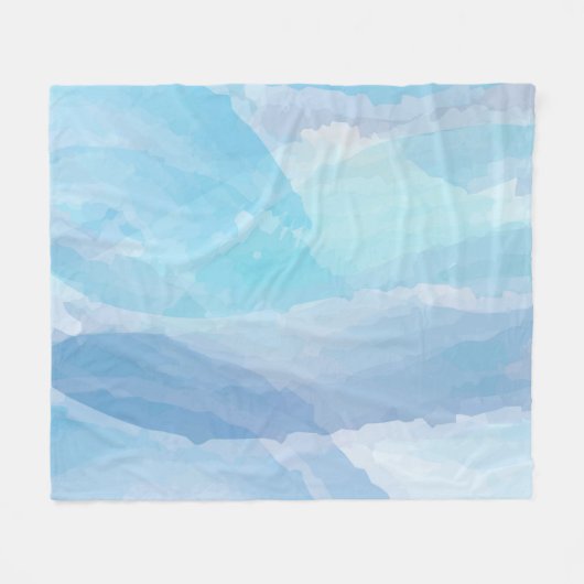 Pinselstrichkunst, abstrakt, cool fleecedecke (Vorderseite (Horizontal))