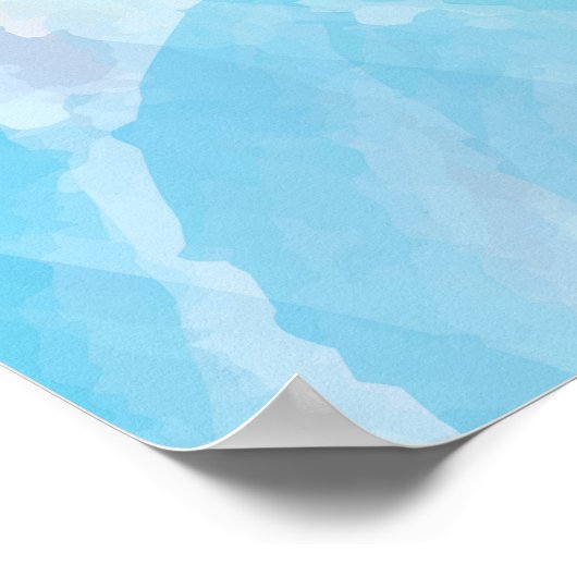 Pinselstrichkunst, abstrakt, cool poster (Ecke)