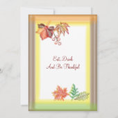 Pinselstrichkunst für Erntedank Einladung (Rückseite)