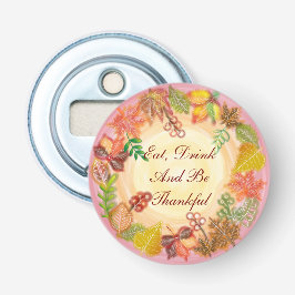 Pinselstrichkunst für Erntedank Flaschenöffner