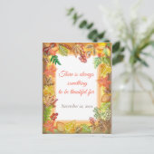 Pinselstrichkunst für Erntedank Postkarte (Stehend Vorderseite)