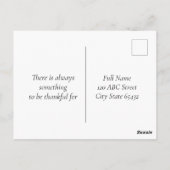 Pinselstrichkunst für Erntedank Postkarte (Rückseite)