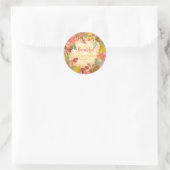 Pinselstrichkunst für Erntedank Runder Aufkleber (Tasche)