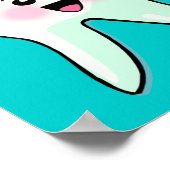 Pinselstrichkunst und Fallout-Zahnarztkunst Poster (Ecke)