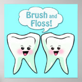 Pinselstrichkunst und Fallout-Zahnarztkunst Poster (Vorne)