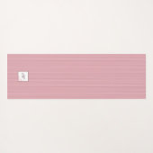 Pinselstrichleiste Rose Spitze Anfangsskriptmonogr Yogamatte (Rückseite (Horizontal))