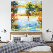 Pinselstrichmagie Leinwanddruck (Insitu (Schlafzimmer))