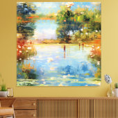 Pinselstrichmagie Leinwanddruck (Insitu (Wohnzimmer))