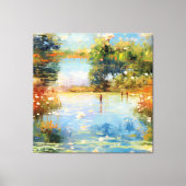 Pinselstrichmagie Leinwanddruck (Vorderseite)