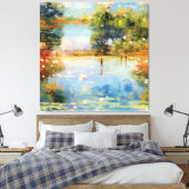 Pinselstrichmagie Leinwanddruck (Insitu (Schlafzimmer))
