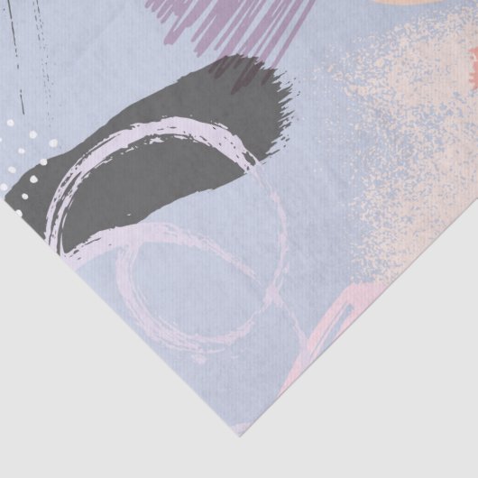 Pinselstrichmuster in Pastellfarben Seidenpapier (Detail)