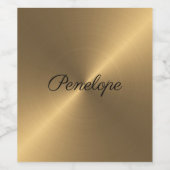 Pinselstruktur Weinetikett (Einzelnes Label)