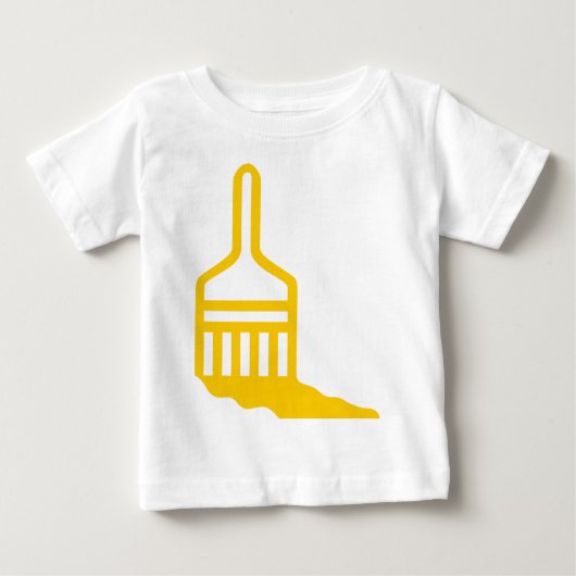 Pinselsymbol Baby T-shirt (Vorderseite)