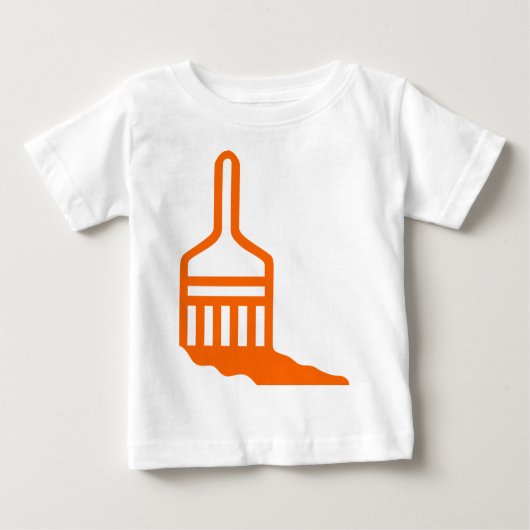 Pinselsymbol Baby T-shirt (Vorderseite)