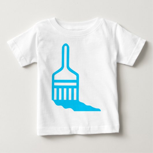 Pinselsymbol Baby T-shirt (Vorderseite)