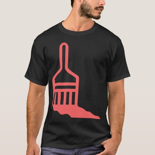 Pinselsymbol T-Shirt (Vorderseite)