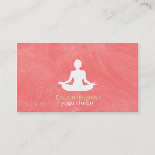 Pinseltextur (Guava) Visitenkarte (Vorderseite)