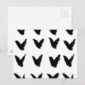 Pinseltroke Zickzack Muster Postkarte (Vorne/Hinten)