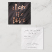 Pinseltypografie | Loyalitätskarte Quadratische Visitenkarte (Vorne/Hinten)