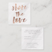 Pinseltypografie | Loyalitätskarte Quadratische Visitenkarte (Vorne/Hinten)