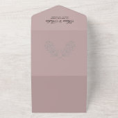 Pinselüberlagerung mit Blumen in einer Einladung (Außenbereich)