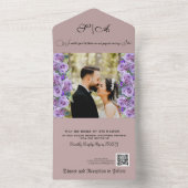 Pinselüberlagerung mit Blumen in einer Einladung (Innen Boden)