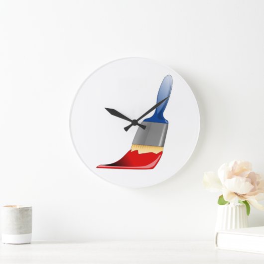 Pinseluhr Große Wanduhr (Zuhause)