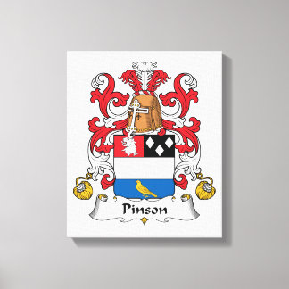 Pinson Familienwappen Leinwanddruck