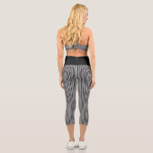 Pinstriche Capri Leggings (Rückseite)