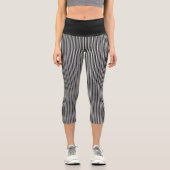 Pinstriche Capri Leggings (Vorderseite)