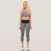 Pinstriche Capri Leggings (Vorderseite)