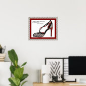 Pinstrichschuh mit Anführungszeichen Poster (Heimbüro)
