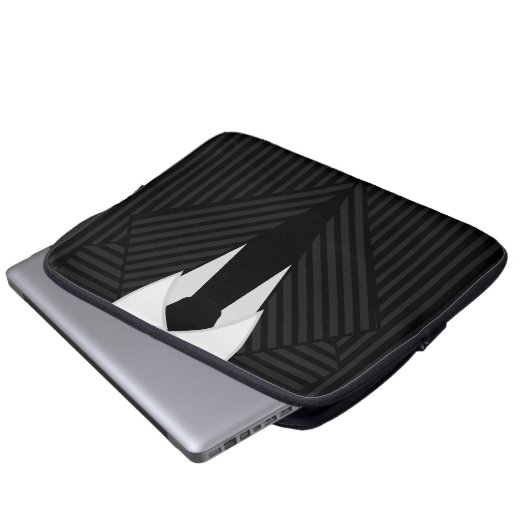 Pinstripe Anzug und Krawatte Cool 13-Zoll-Laptop-Ä Laptopschutzhülle (Vorne Knopf)