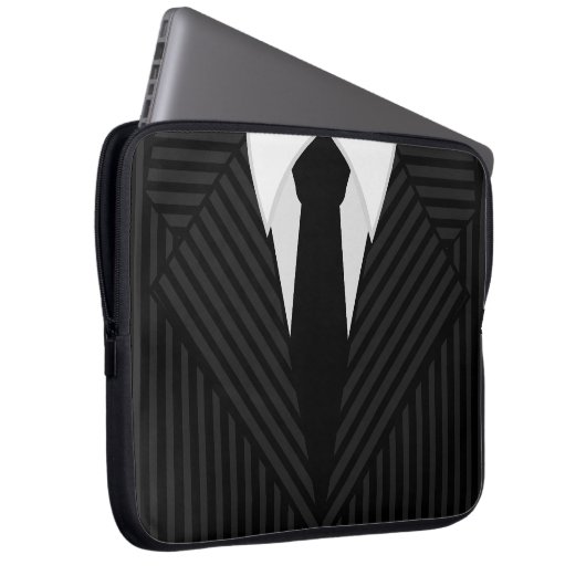 Pinstripe Anzug und Krawatte Cool 15-Zoll-Notebook Laptopschutzhülle (Vorne Rechts)