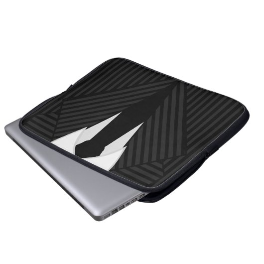Pinstripe Anzug und Krawatte Cool 15-Zoll-Notebook Laptopschutzhülle (Vorne Knopf)