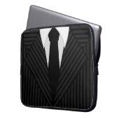 Pinstripe Anzug und Krawatte Cool 15-Zoll-Notebook Laptopschutzhülle (Vorderseite Links)
