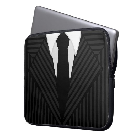 Pinstripe Anzug und Krawatte Cool 15-Zoll-Notebook Laptopschutzhülle (Vorderseite Links)