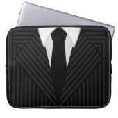 Pinstripe Anzug und Krawatte Cool 15-Zoll-Notebook Laptopschutzhülle (Vorderseite)