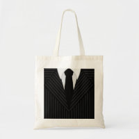 Pinstripe Anzug und Krawatte Maskuline Tragetasche