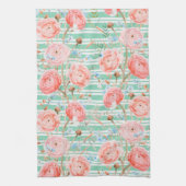 Pinstripe Floral Pattern Küchentücher (Vertikal)