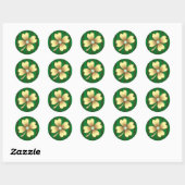 Pinstripe Gold Jewele Kleeblatt Stickers (Blatt)