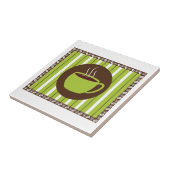 Pinstripe Kaffee Fliese (Seite)