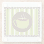 Pinstripe Kaffee Glasuntersetzer (Rückseite)
