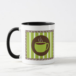 Pinstripe Kaffee Tasse
