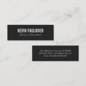 Pinstripe Mini Visitenkarte (Vorne/Hinten)