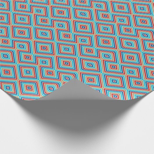 Pinstripe Nautic 1 Design Geschenkpapier (Ecke)