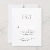 Pinstripe Pride Colors UAWG Gay Wedding RSVP Karte (Rückseite)