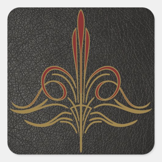 Pinstripe Quadratischer Aufkleber (Vorderseite)