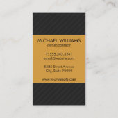 Pinstripe Visitenkarte (Rückseite)