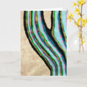 "PINSTRIPED CACTUS" KARTE (Gelbe Blume)